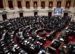 Diputados sesionando en Recinto de la Cámara de Diputados de la Nación